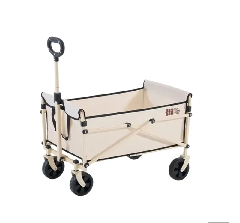 Customizable Folding Trolley Foldable Camp Wagon Utility Collapsible Outdoor Camping Gear OEM Supported