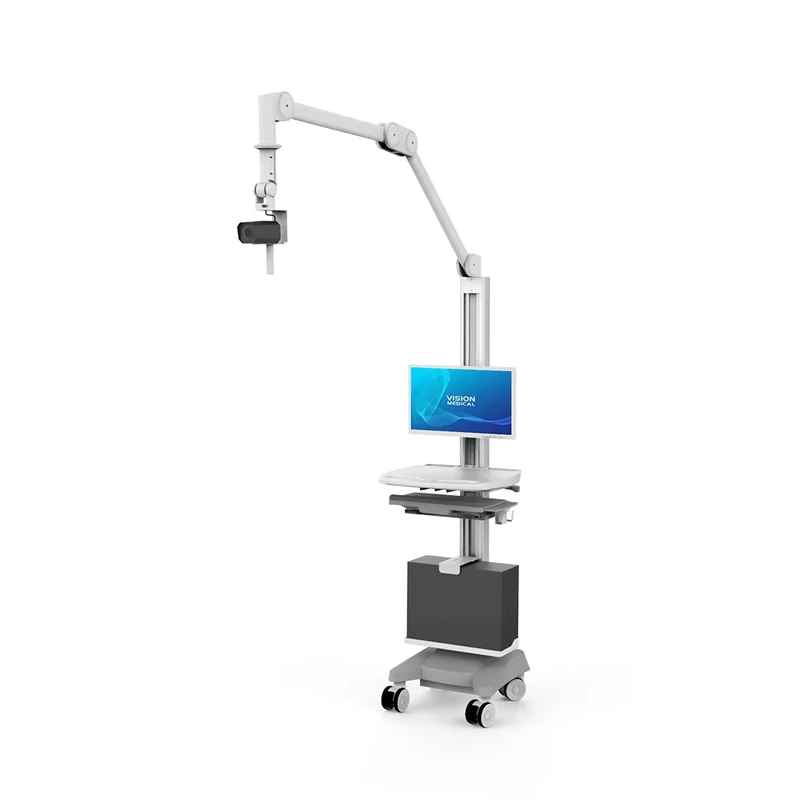 Customizable Metal Medical Cart Trolley with Camera Bracket Remote Teaching Display Computer Arm for Telemedicine Hospital Use