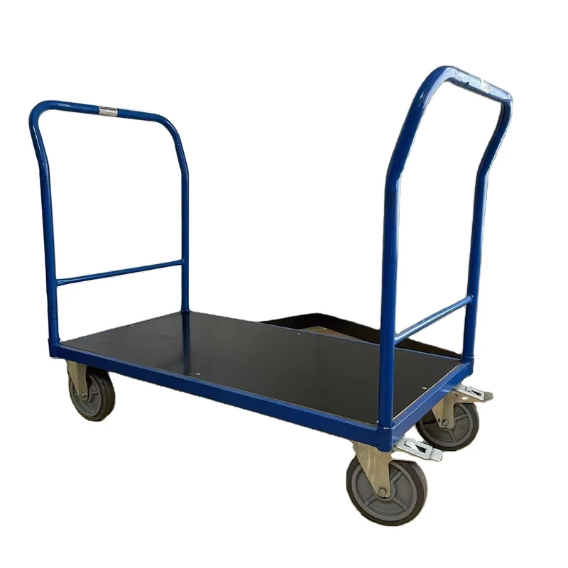 Customizable OEM Four Wheel Heavy Duty Logistics Platform Wire Trolley Multi Functional Outdoor Shopping Warehouse Storage Tools