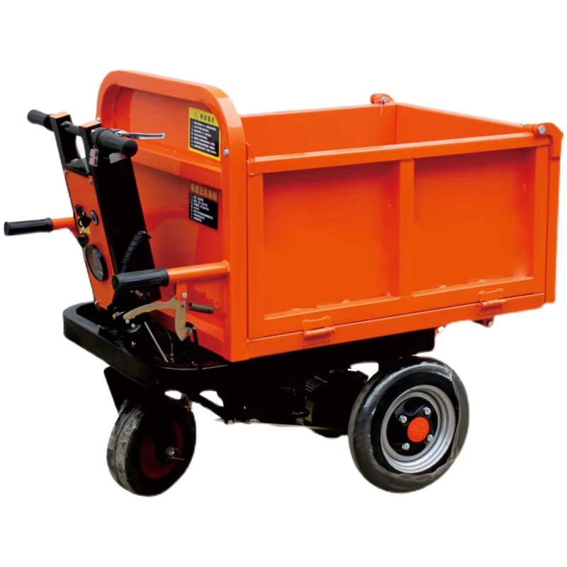 Customizable Small Electric Trolley Hand Push Steel Cart Tricycle Multipurpose Three Wheeled Truck & Dump Truck with OEM Support