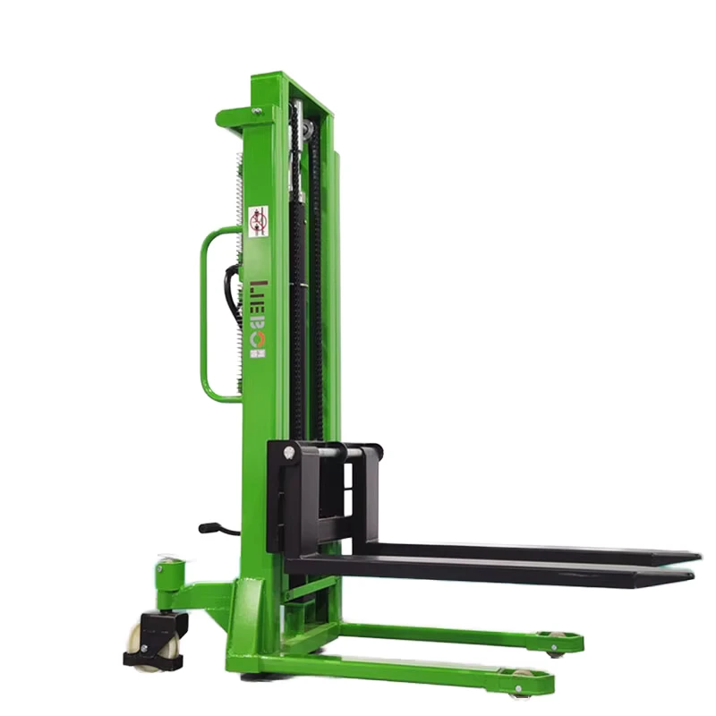 Customized 1T 1.5T 2T 1.6M 2M 3M Small Manual Hydraulic Stacker Hand Manual Forklift