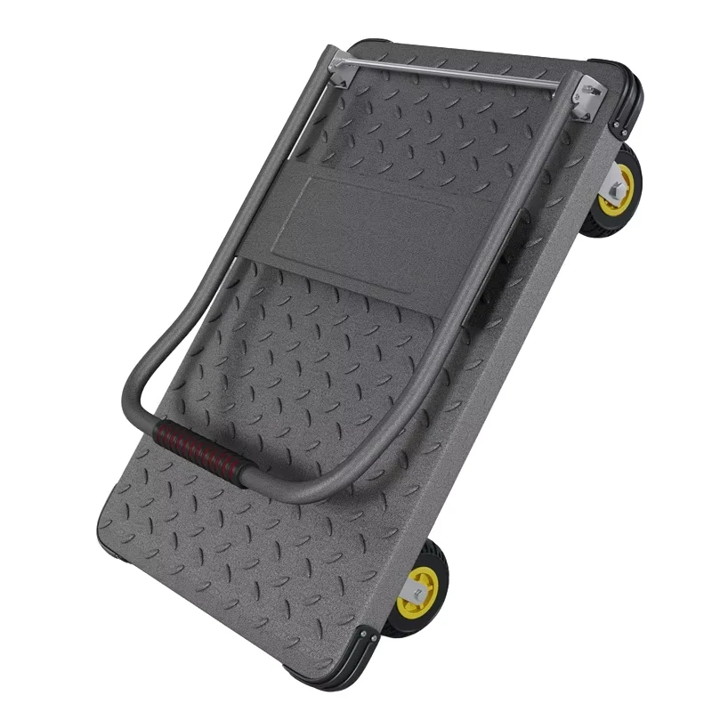 Customized 300kg Heavy Duty Foldable Plastic Hand Platform Truck for Warehouse Cart Trolley Product Type