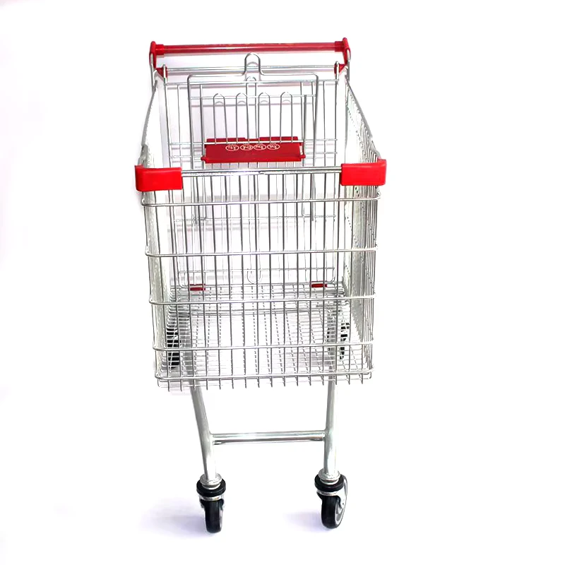 Customized Colors 60 Liters Metal European Style Shopping Trolleys