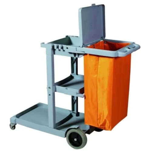 Customized Commercial Multifunctional Hotel Cleaning Cart Plastic Vehicle for Room Cleaning