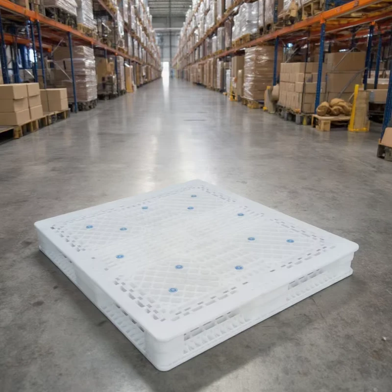 Customized Euro Pallet Large Heavy Duty Double Face HDPE Plastic Mesh Grid Grilled 4 Way Entry Steel Reinforcement Eco friendly