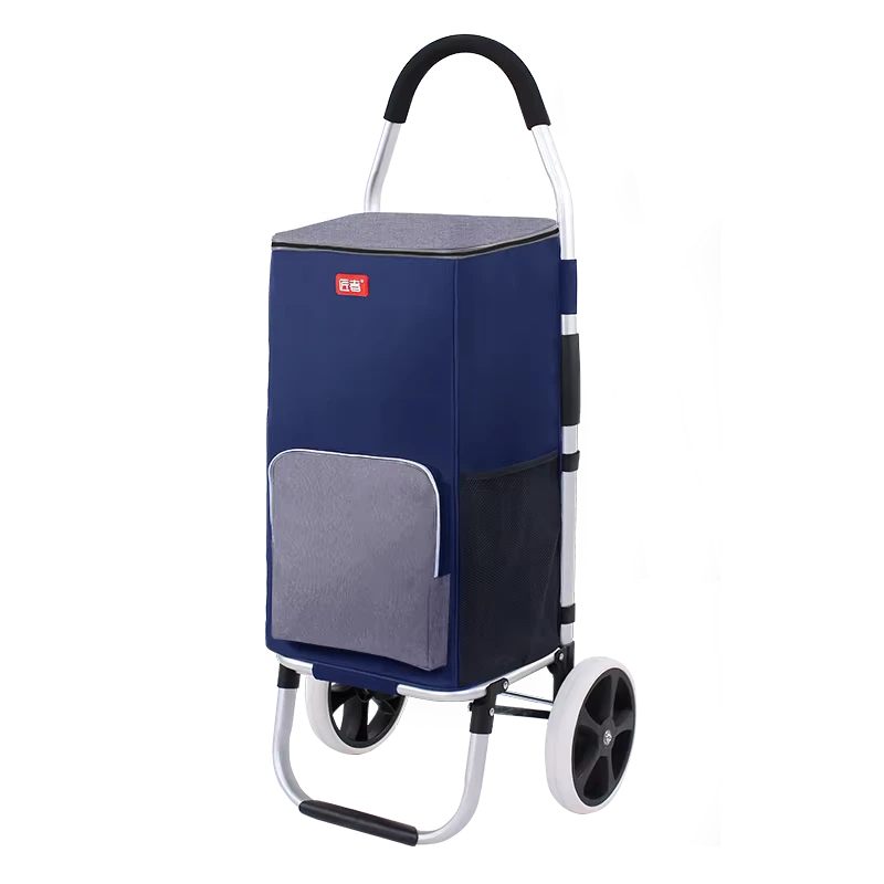 Customized Factory Folding Grocery Trolley Shop Cart Dolly Carros De Compra Plegables Market Carts Shopping Trolley Cart