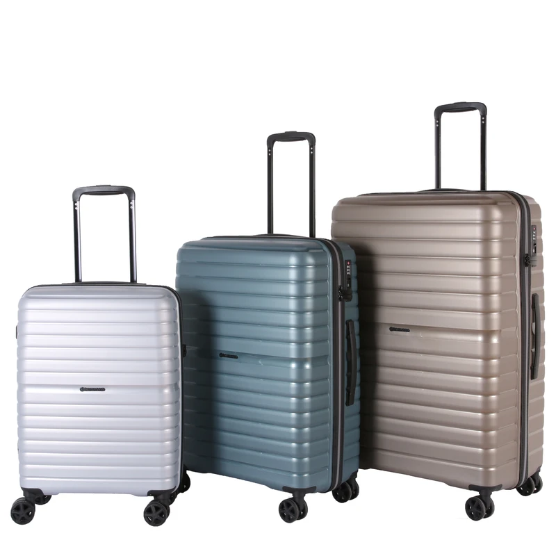 Customized Fashion PP Spinner Luggage Travel Sets Modern Luxury Classic Suitcases with Lock and Drawbars for Unisex