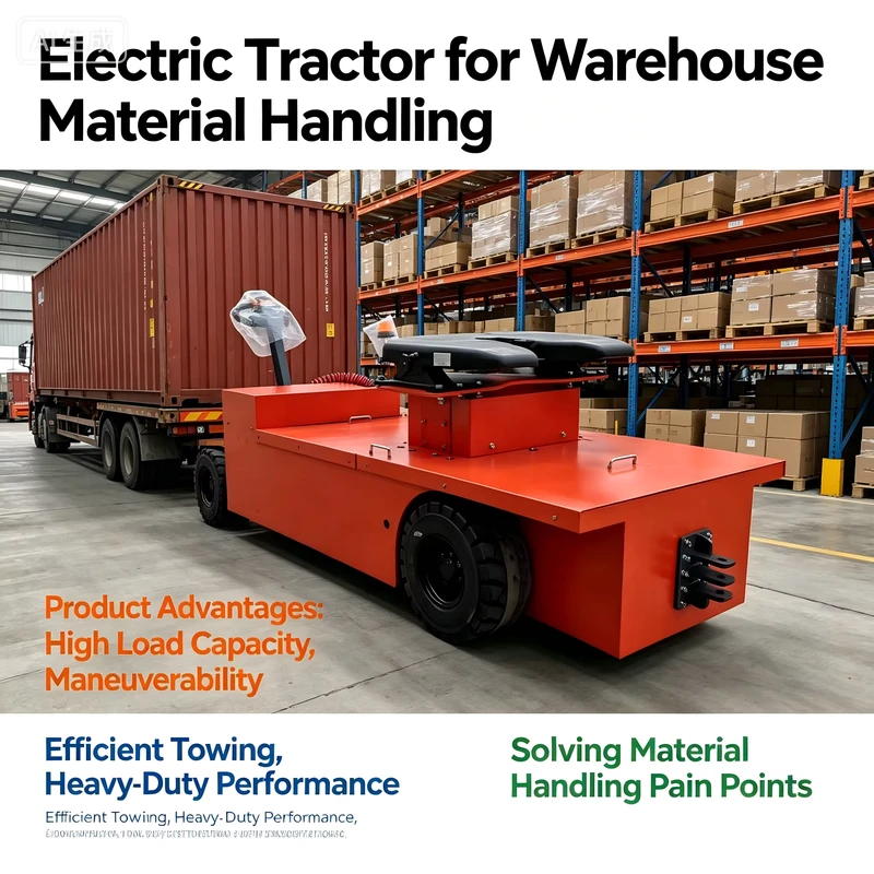 Customized Fully Electric Forklifts Tow Tractors Container Handling 48V 5KW Drive Motor Hydraulic Motor 1 1
