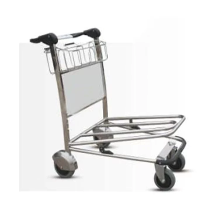 Customized LOGO Airport Baggage Luggage Trolley Hand Brake Airport Trolley