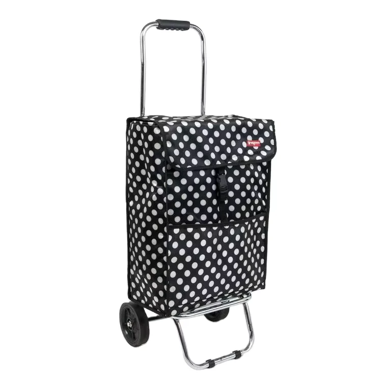 Customized Multi Function Anti Theft Shopping Trolleys Cart Eco Friendly Foldable Luggage Carts
