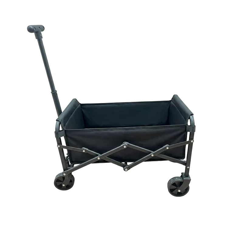 Customized Outdoor Camping Portable Trolley Cart 5 inch Collapsible Event Folding Wagon Utility Cart