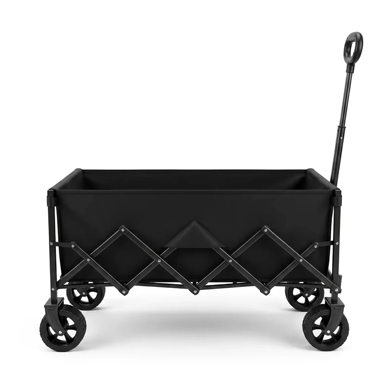 Customized Outdoor Camping Portable Trolley Cart 5 inch Collapsible Event Folding Wagon Utility Cart