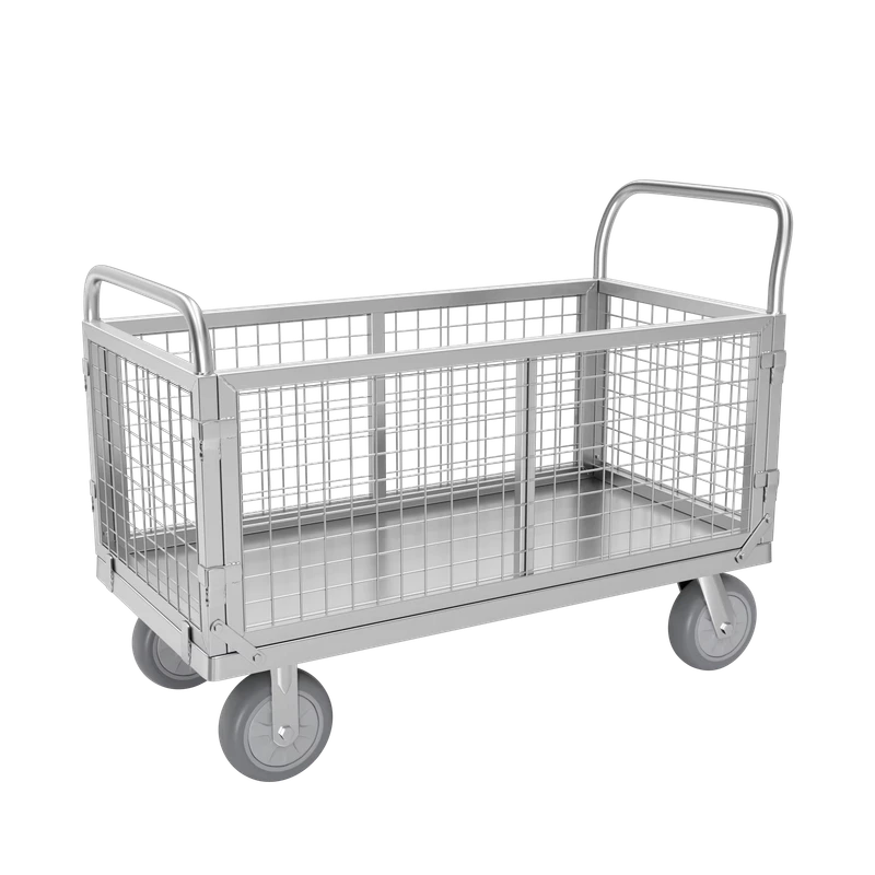 Customized Portable Industrial Folding Hand Platform Trolley Cart for Transport and Storage 120*60cm