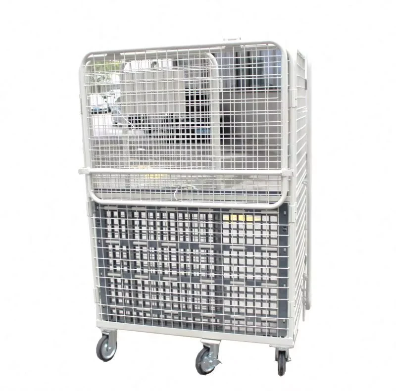 Customized Size Foldable Metal Steel Logistics Industrial Roll Cage
