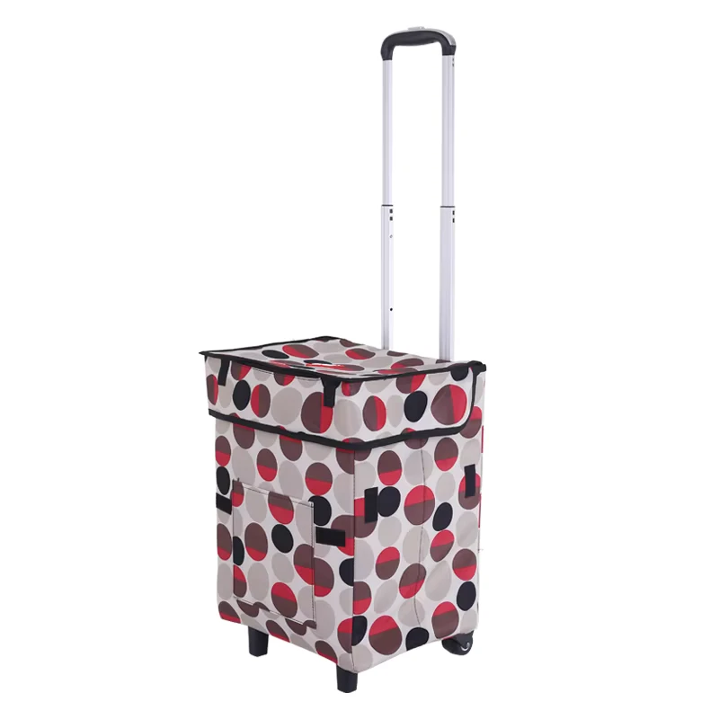 Customized Supermarket Aluminum Shopping Trolley Cart Unfoldable Shopping Trolley Cart Shopping Trolley Grocery Cart with Wheels