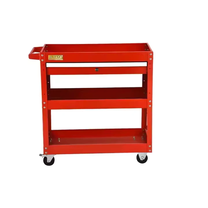 Customized Tool Trolley with Tool Tray for Warehouse Garage and Household