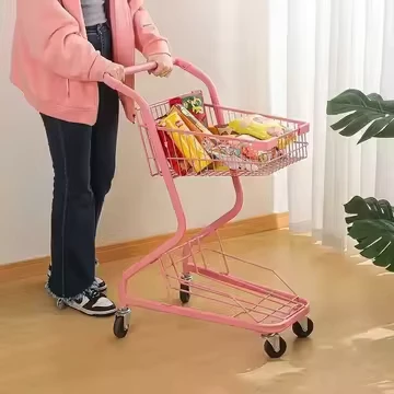 Cute Shopping Cart Colorful Shipping Cart Factory Price Shopping Cart