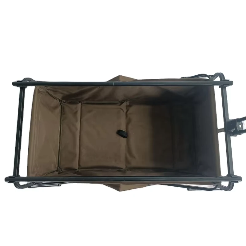 DaCheng Customized Sturdy Outdoor Steel Portable Folding Beach Camping Wagon Trolley Cart 4 Wheel Folding Wagon Outdoor