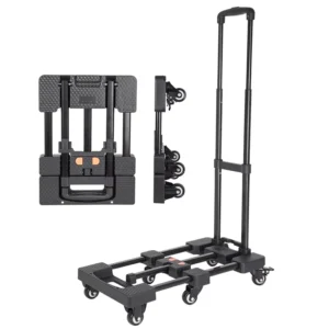 Designer 200kg Hand Truck Trolley Hand Cart Used Folding Portable Luggage Handle Truck Trolley Cart With 6 Wheels