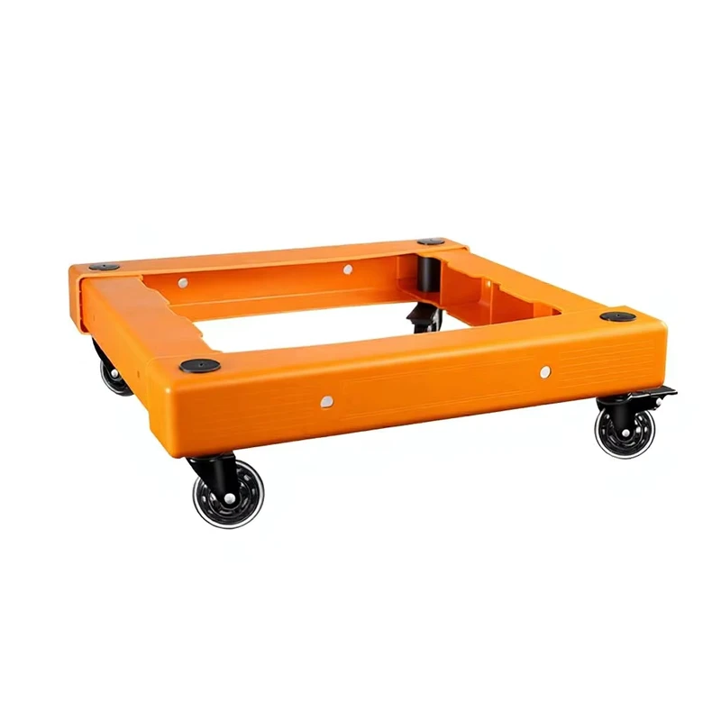 Detachable Beauty Supermarket Moving Carrying Goods Household Silent Portable Storage Plastic Turnover Cart No Wheels