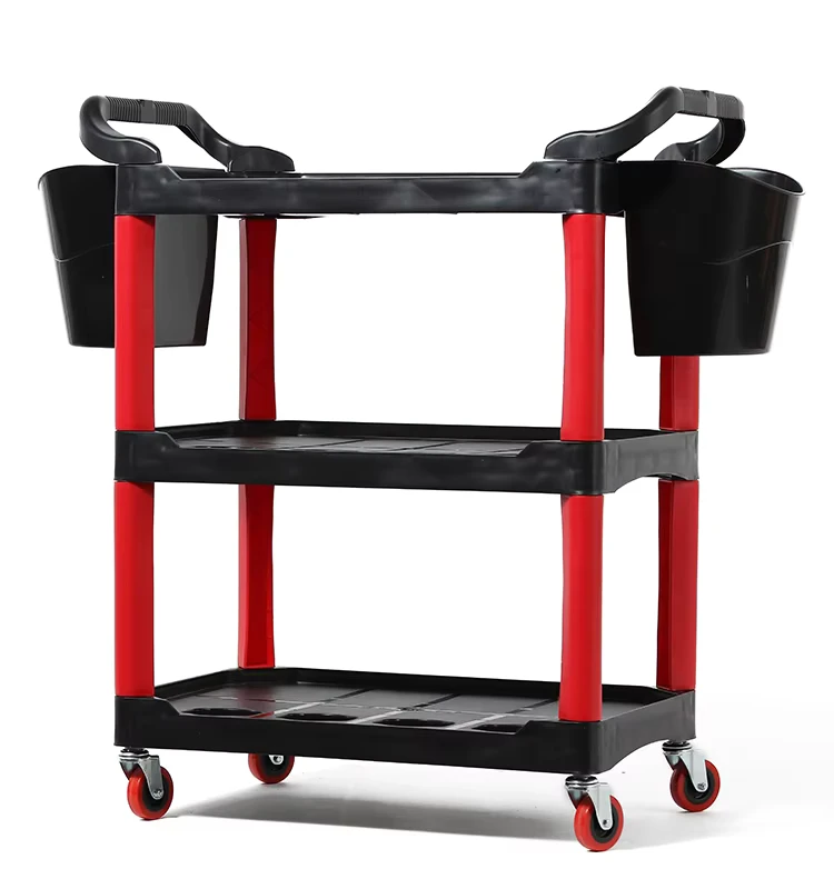 Detachable Car Beauty Washing Tools Car Repair Rolling Movable Storage Trolley Cart