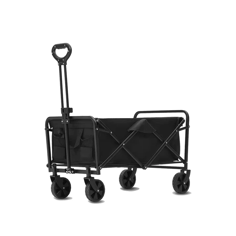 Detachable Portable Collapsible Camping Trolley Outdoor Folding Beach Wagon Cart Large Weight Capacity Heavy Duty Wagon Cart