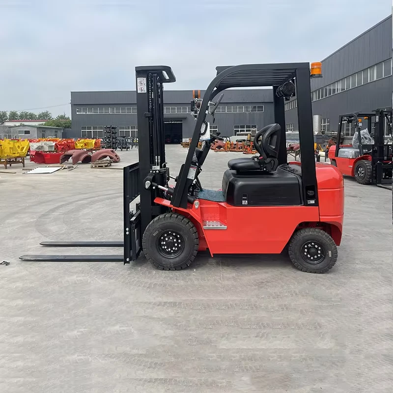 Diesel Engine Forklift Truck Three Stage Mast 5 Ton Diesel Forklift for Farm Warehouse Container Use