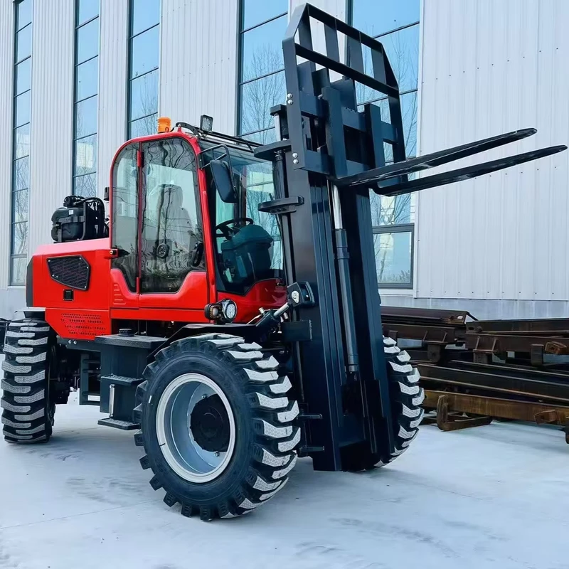 Diesel Forklift Compliant with Euro 5 EPA 5 Ton Off Road Forklift Supplier