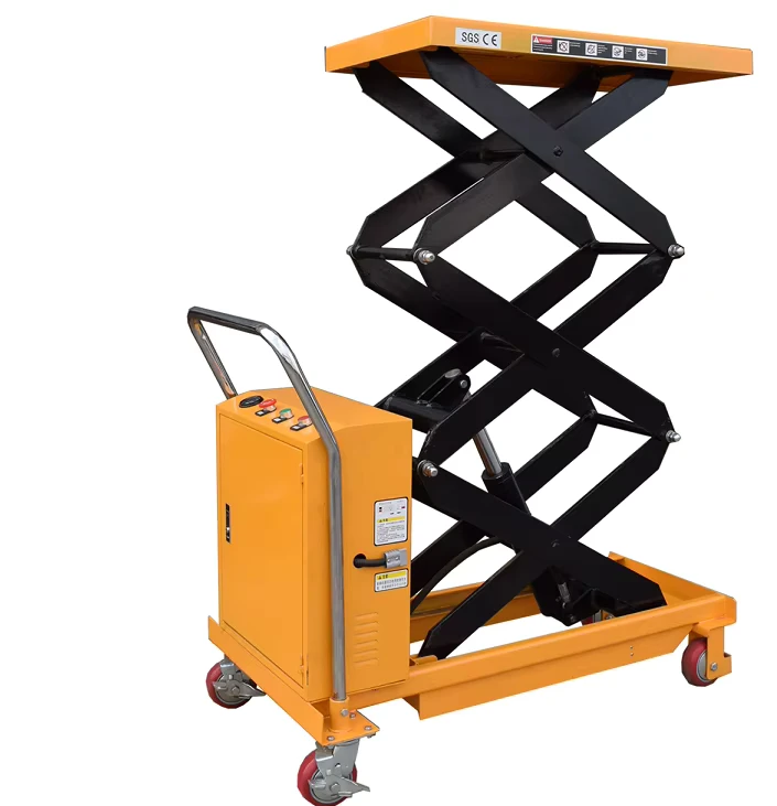 Direct Price Hand Lifting Table Manual Trolley Lift Table Small Mobile Scissor Lift High Duty Steel Construction 3-6m/min