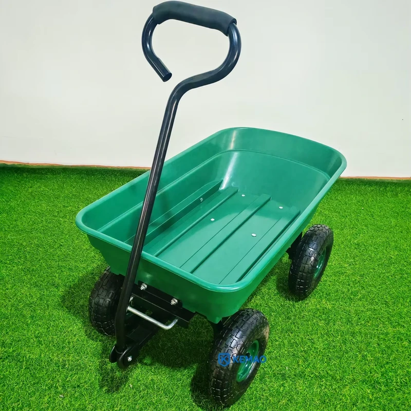 Directly Supplied Garden Cart Multi Functional Folding Garden Tool Car Trolley Four Wheel Trailer Home Use Plastic Dump Truck
