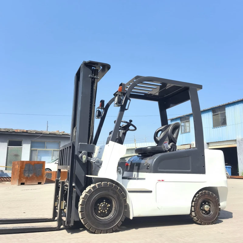 Durable 1.5 ton Small Electric Forklift Mini Electric Forklift Three point Electric Forklift Manual Telescopic