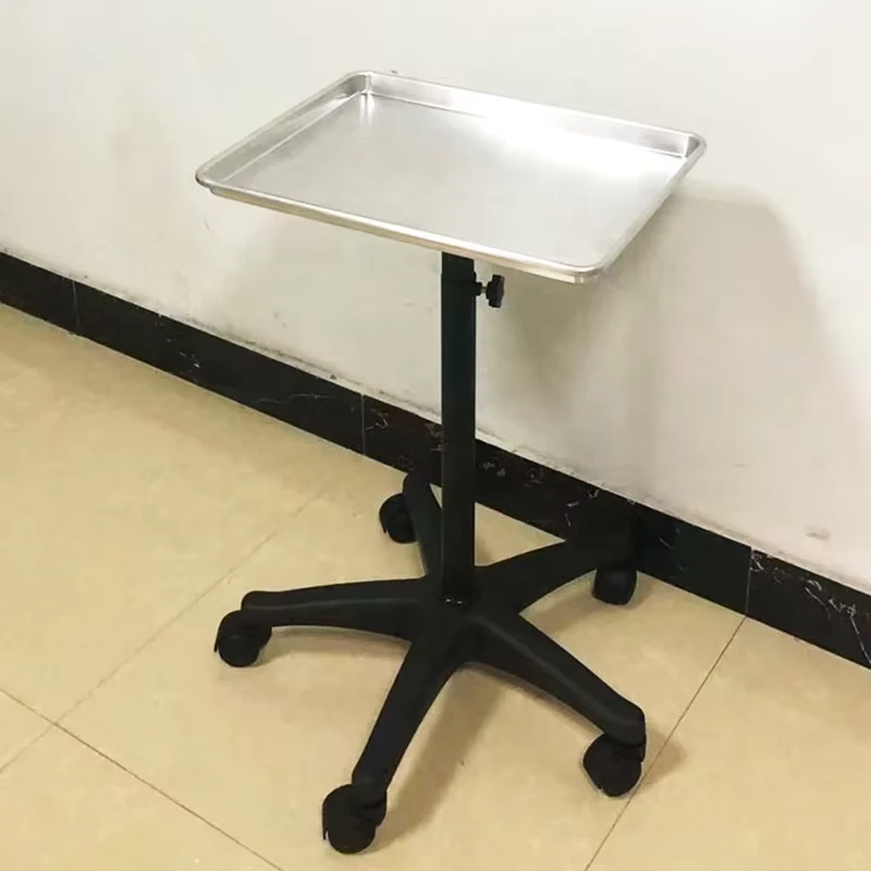 Durable Beauty Salon Trolley Aluminum Hair Care Utility Trolley Adjustable Portable Storage Cart Trolley
