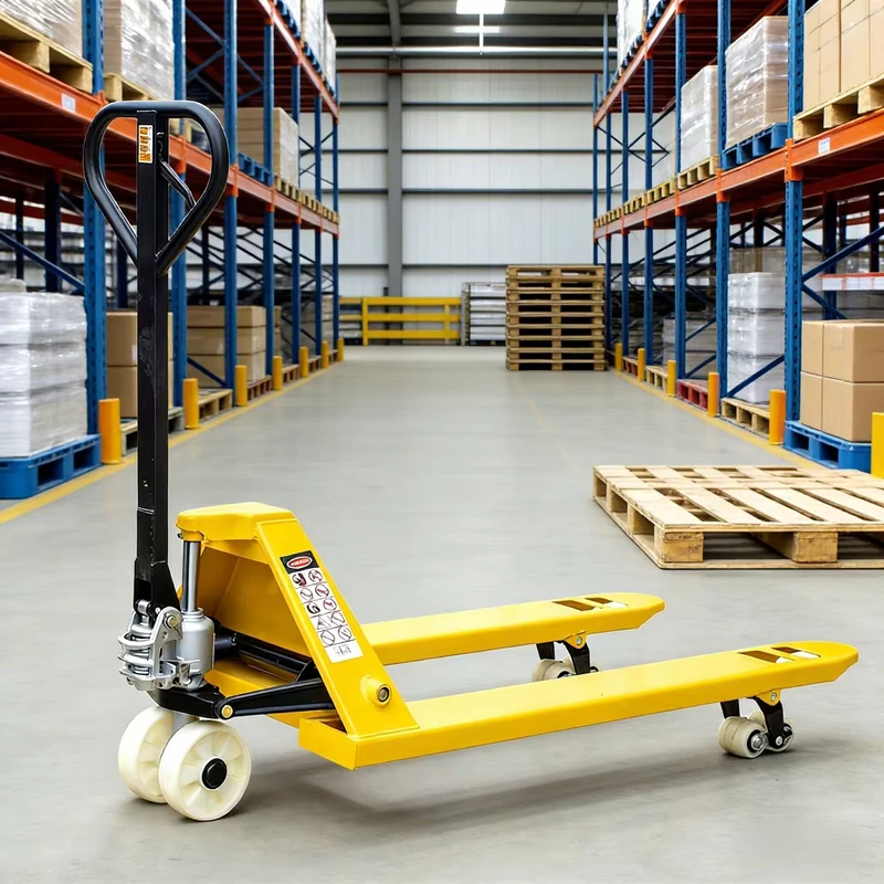 Durable Hand Hydraulic Pallet with 2.5T High Load Bearing Factory Custom Logo Hand Pallet Truck for Lifting Goods