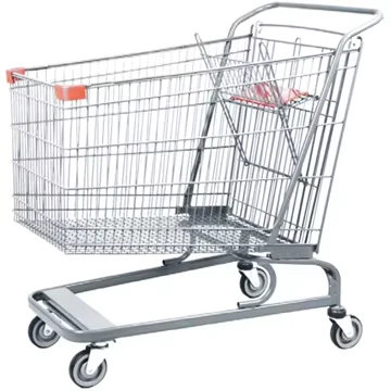 Durable Heavy Duty Supermarket Shopping Cart Trolley 60L 240L
