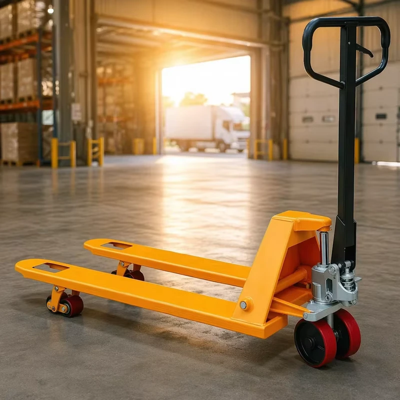 Durable Nylon Wheels Hand Pallet Jack 3000kg Manual Hydraulic Truck for Cement Ground