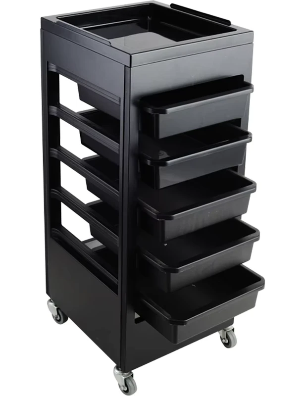 Durable Portable Beauty Hair Salon Trolley Multi Purpose Hairdressing Cart for Styling Tools