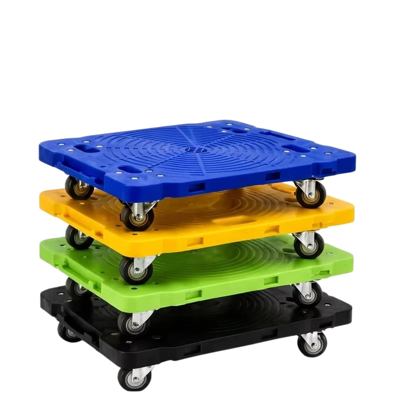 Durable Warehouse Transport Hand Carts Trolleys Portable 200kg Plastic Turtle Trolley Utility Platform Cart for Tool Handling