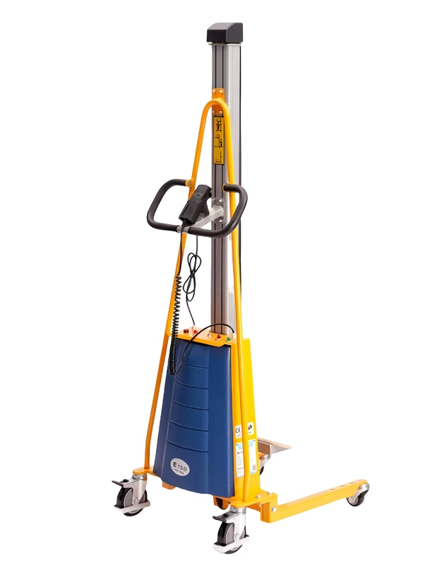 E100 E150 E200 E250 E300 1.5m Semi Electric Work Positioner for Fabric Battery Powered Stacker with Nozzle Spindle
