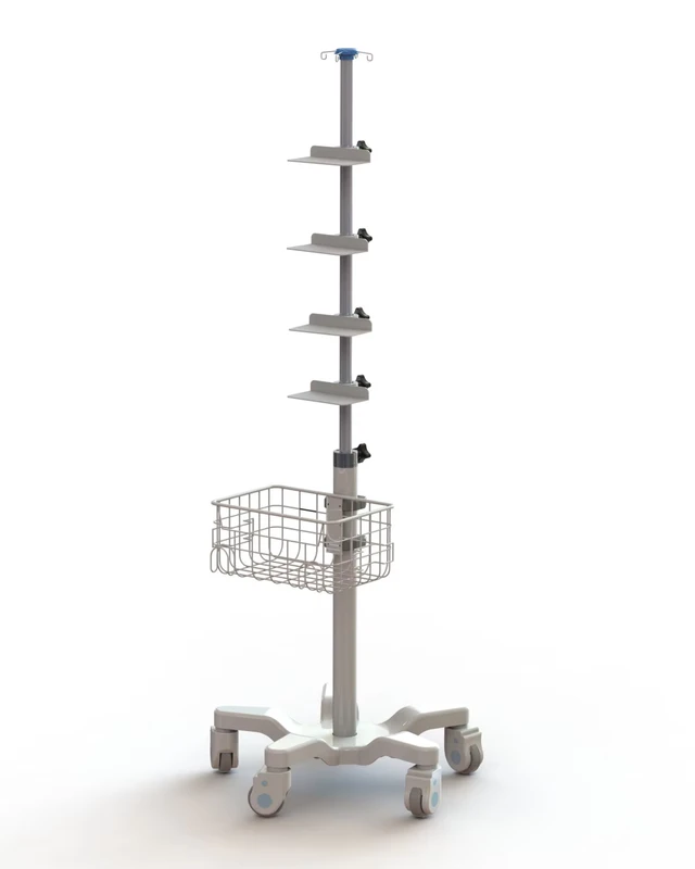 ECG Trolley Medical Mobile Workstation Cart Height Adjustable Mobile Hospital Cart for Dental Clinic Beauty Salon
