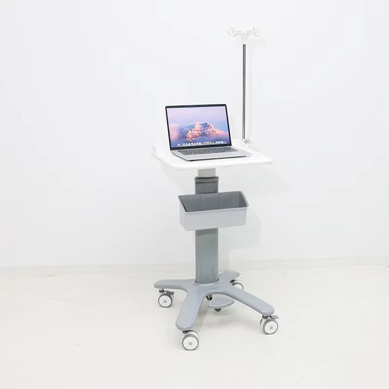 EM ET052 Medical Hospital Furniture Simple Notebook Doctor Workstation Trolley Medical Trolley