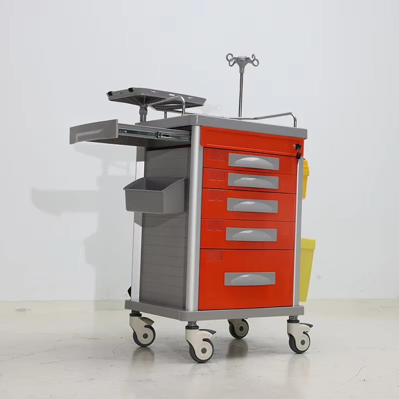 EM ET077 Hospital Trolley Cart Medical Drug Treatment Nursing Hospital Trolley Cart