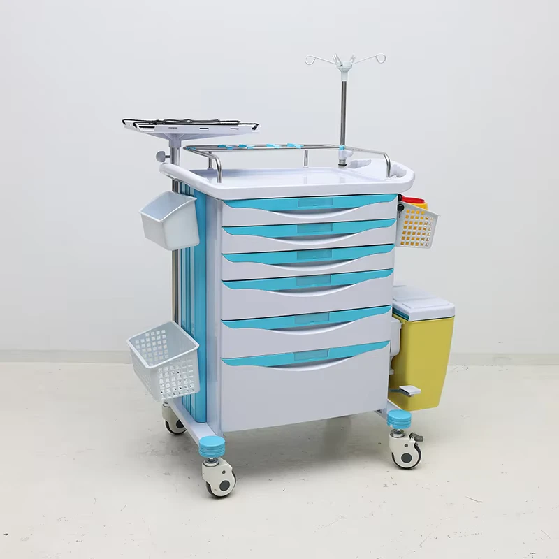 EM ET078 Hospital Trolley Cart Medical Drug Delivery Trolley Cart Treatment Nursing Hospital Trolley Cart