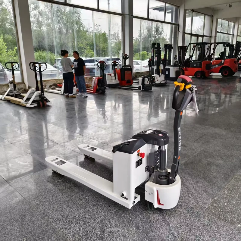 EPT15Q Manual Forklift Fully Electric Pallet Truck Durable Plastic Electric Forklifts