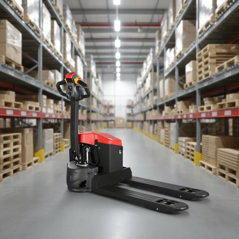 EPT20-15ET2 2 Ton Electric Pallet Jack Truck Electric Motor Long Fork 550mm Fork Width 1-Year Warranty