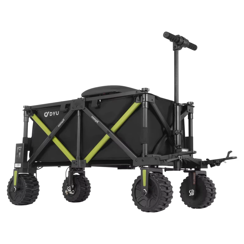 EU US Warehouse Electric Beach Wagon Folding Garden Cart Foldable Trolley Travel Hand Truck Camping Riding Wagon