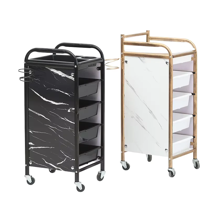 Easy Clean Barber Shop Special Salon Trolleys Tool Cabinet Salon Trolley