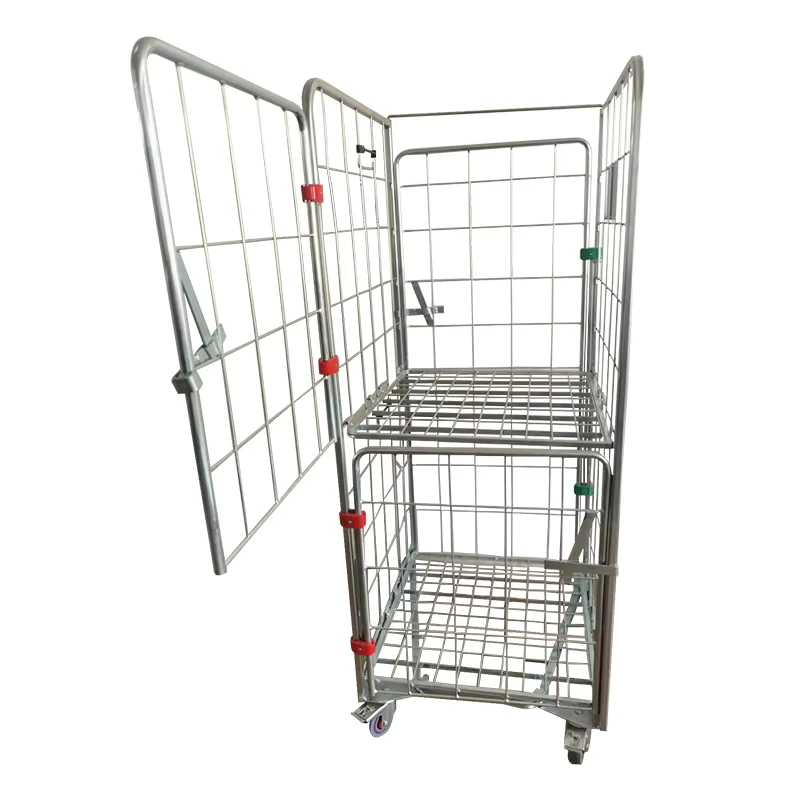Easy Installation Furniture Storage Trolley Capacity 500kg Metal Storage Cages Heavy Duty Metal Storage Furniture Trolley