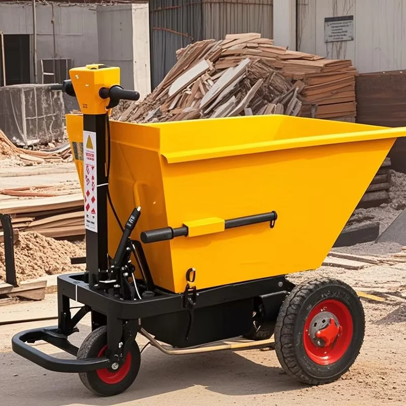 Easy Use Self Unloading Tricycle Cargo Cart Trolley Electric Wheelbarrow Motor Kit Dumper