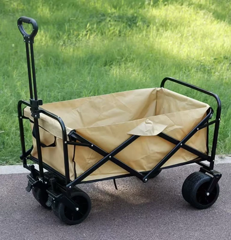 Efficient Foldable Food Cart for Business Utility Cart with Wheels with Heavy load Capacity for Commercial Use