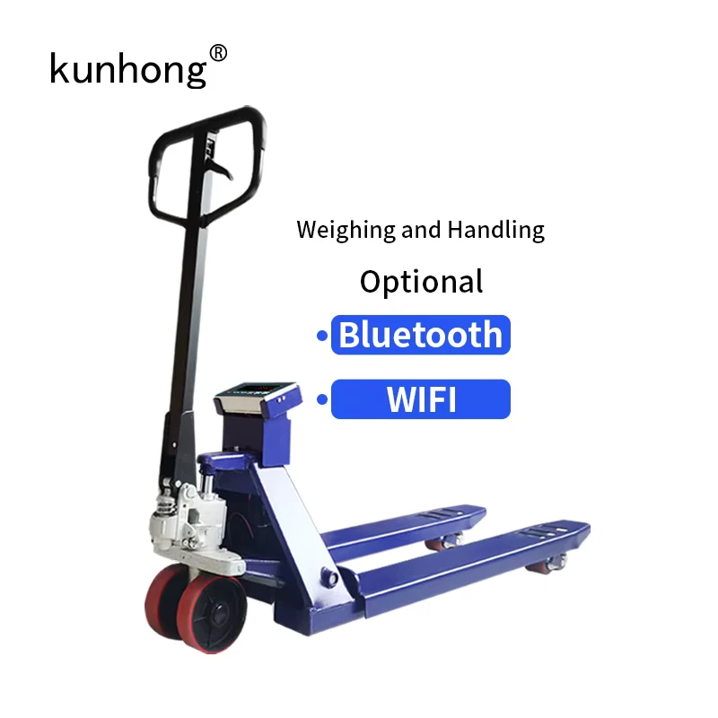 Electric 1000kg Electronic Jack Hydraulic with 1T Truck Manual Weighing Pallets Scale Forklift 1ton Hand Scale Pallet Jack